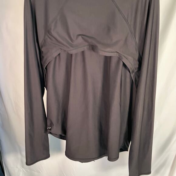 Old Navy Active Powersoft Go-Dry Zip Jacket Black Plus Size 4X Stretch - Picture 6 of 12